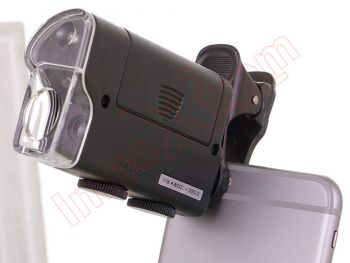 Pocket Microscope 60x-100x zoom and LED lighting